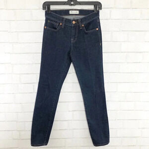 Madewell Dark Wash Skinny Skinny Mid Rise Jeans Women's Waist Size 25